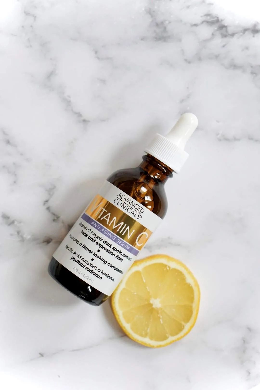 Advanced Clinicals Advanced Clinicals Vitamin C Anti-Aging Serum For Dark Spots, Uneven Skin Tone, Crows Feet And Expression Lines. 1.75 Fl Oz.