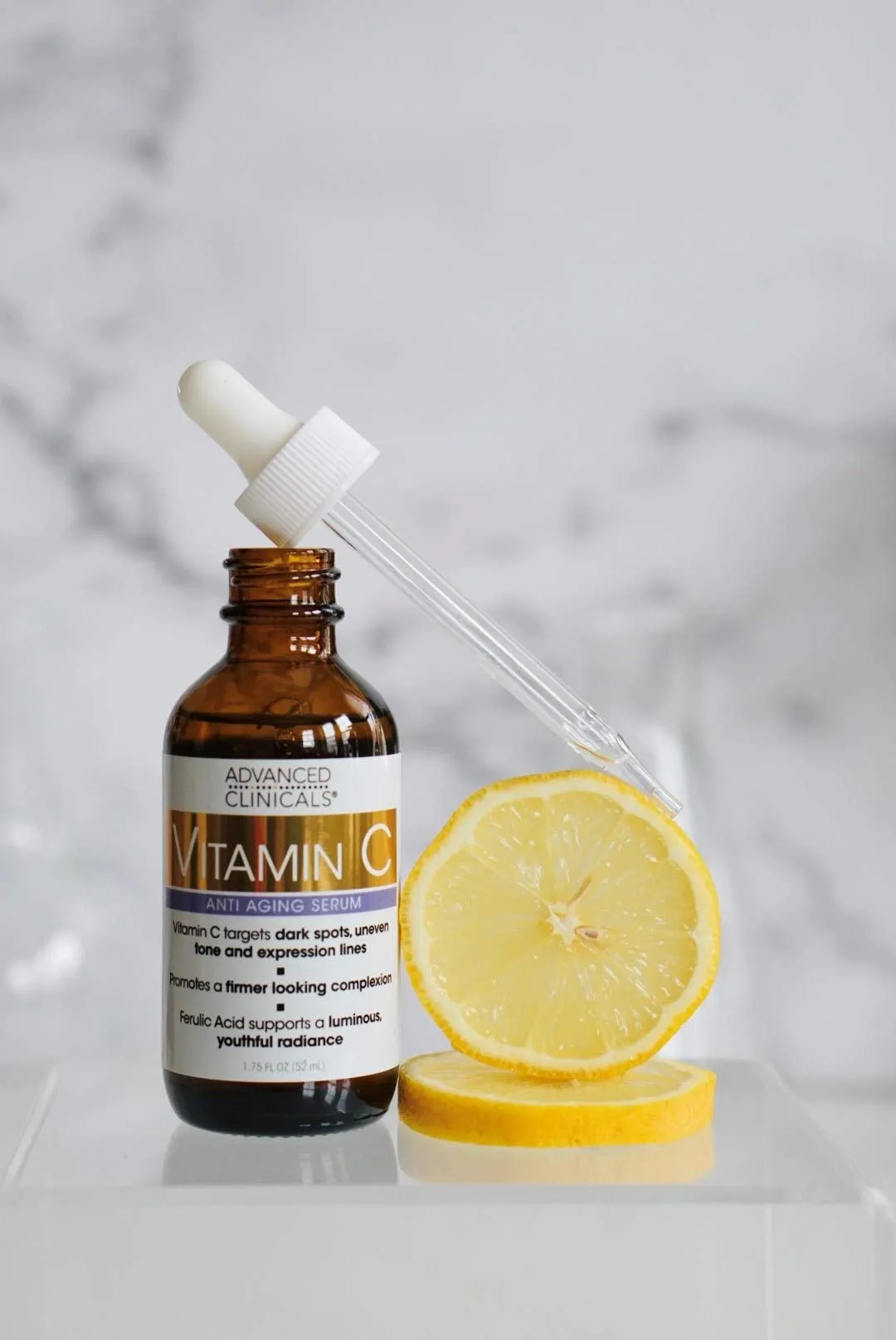 Advanced Clinicals Advanced Clinicals Vitamin C Anti-Aging Serum For Dark Spots, Uneven Skin Tone, Crows Feet And Expression Lines. 1.75 Fl Oz.