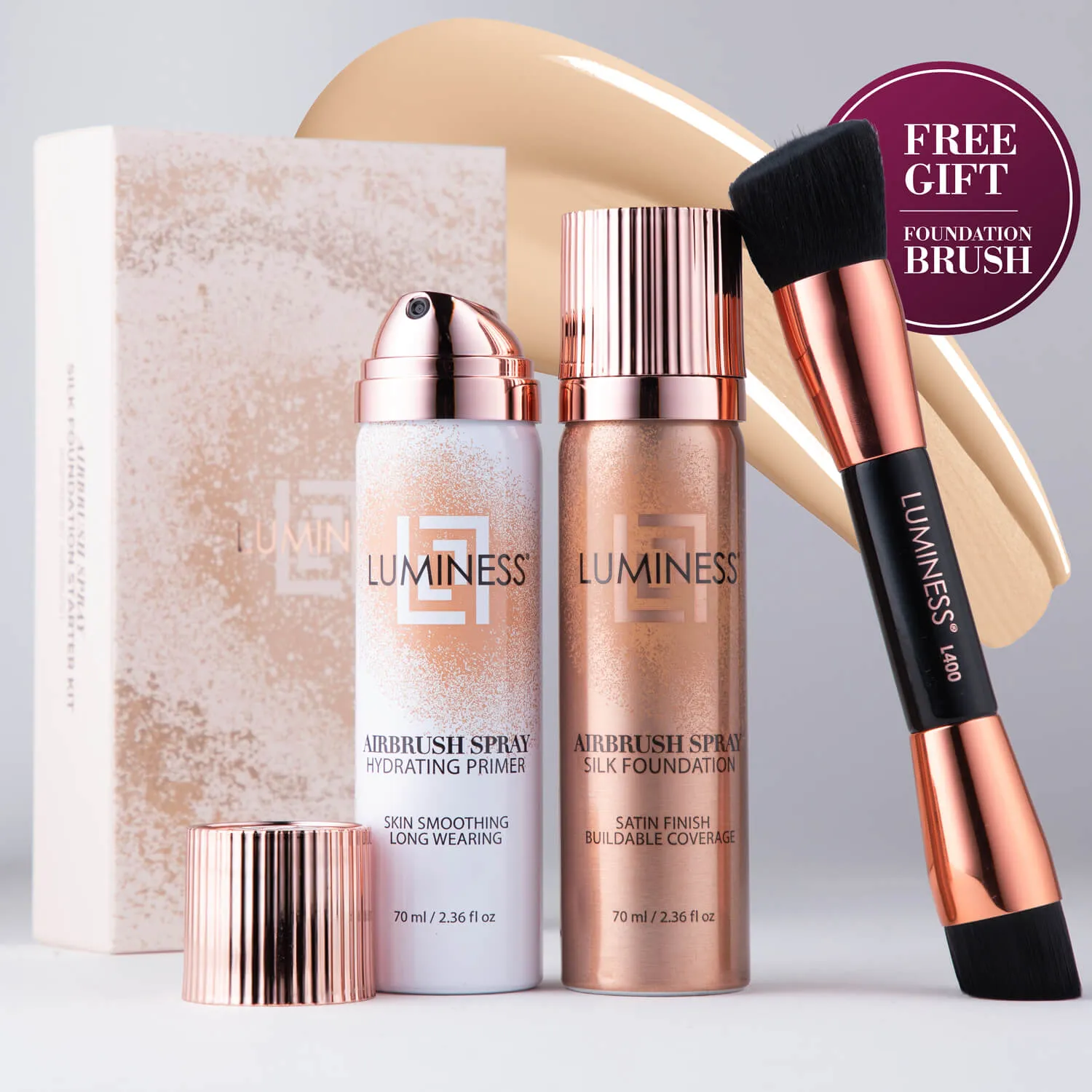 Airbrush Spray Silk Foundation Starter Kit