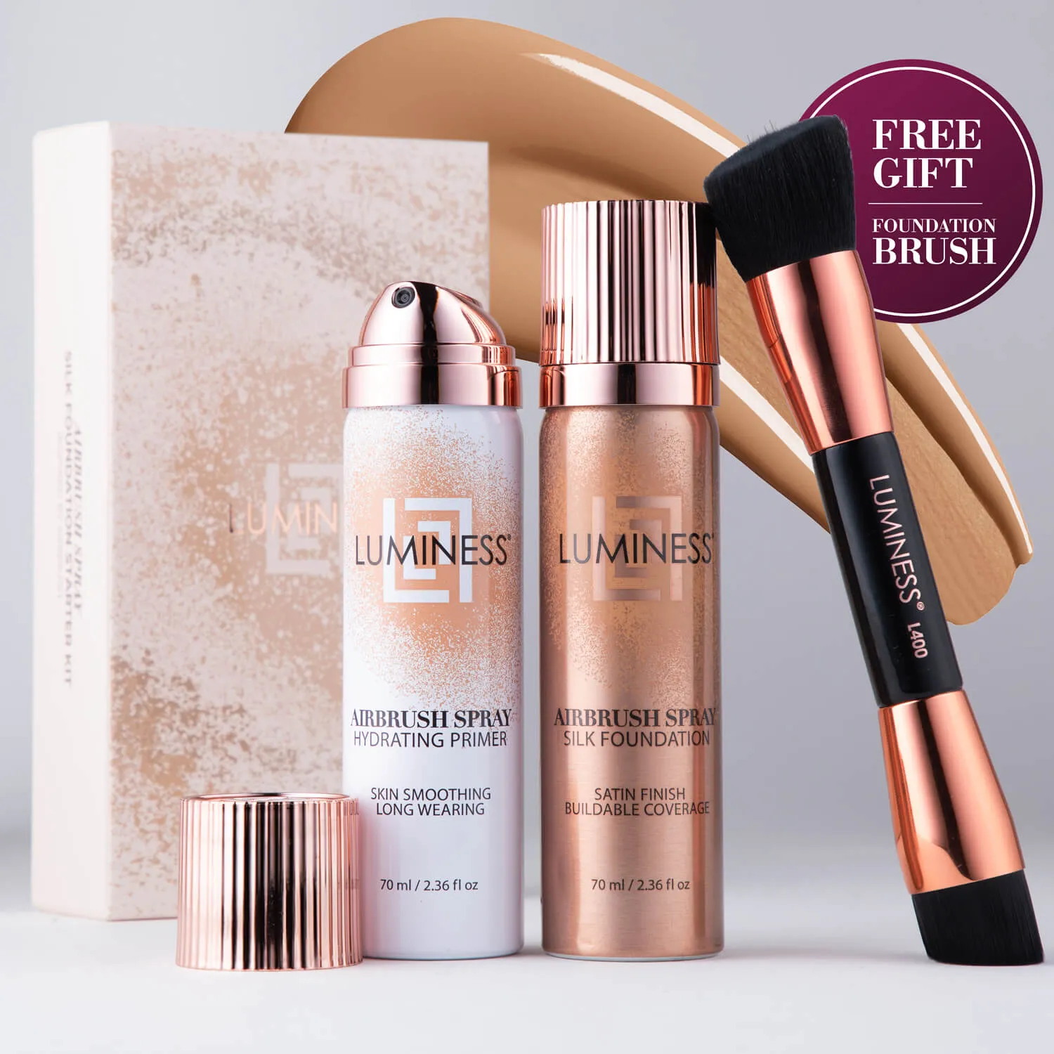 Airbrush Spray Silk Foundation Starter Kit