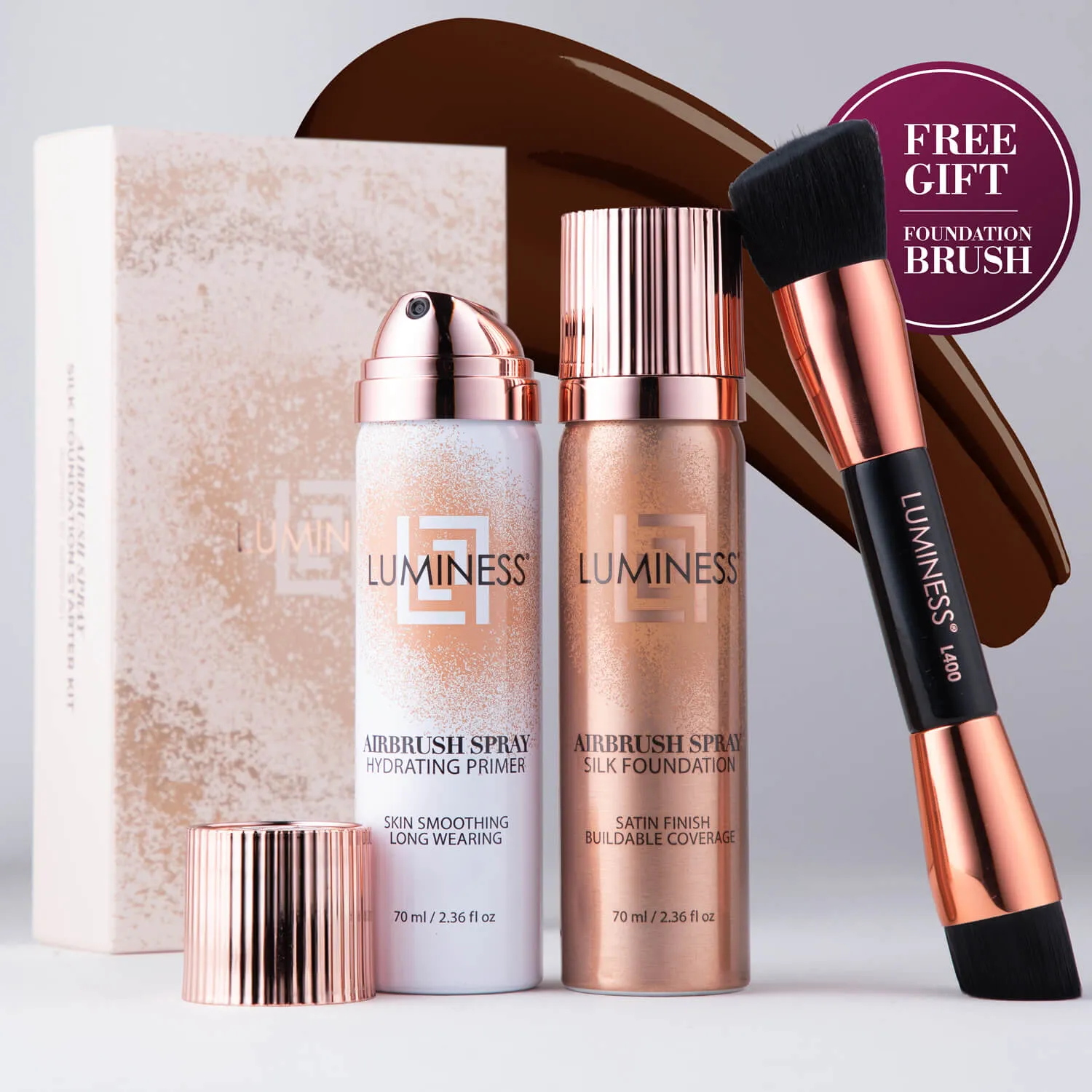 Airbrush Spray Silk Foundation Starter Kit