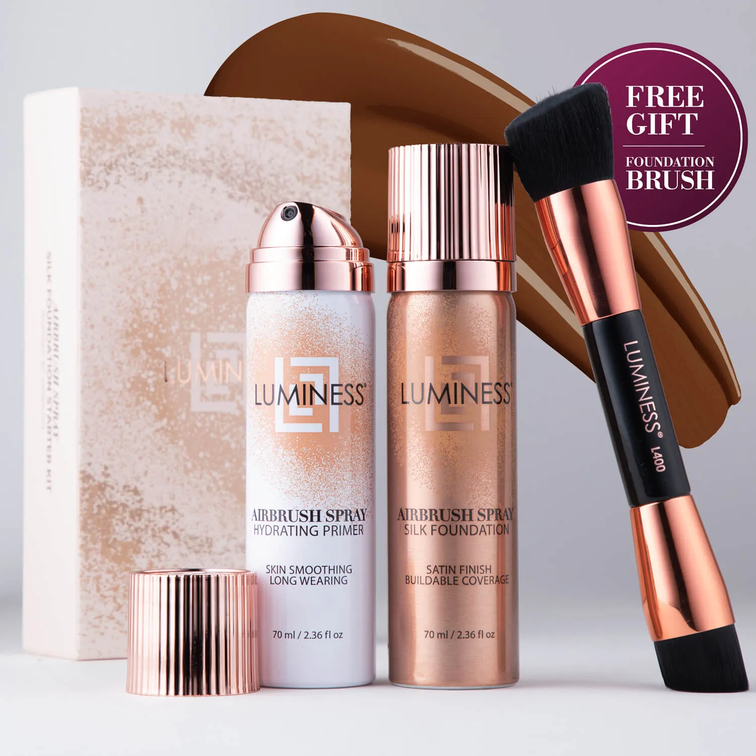 Airbrush Spray Silk Foundation Starter Kit