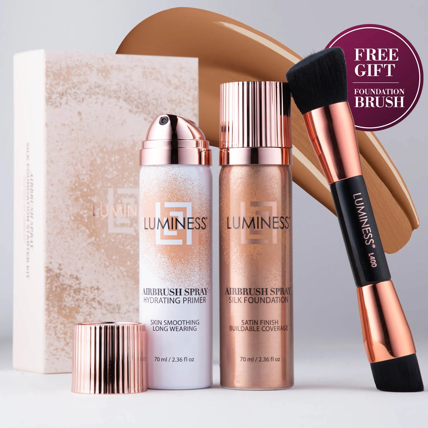 Airbrush Spray Silk Foundation Starter Kit