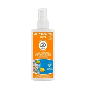 Alphanova Sun, Organic Sunscreen With SPF 50, For Face and Body Immediate Protection, Waterproof, 125ml