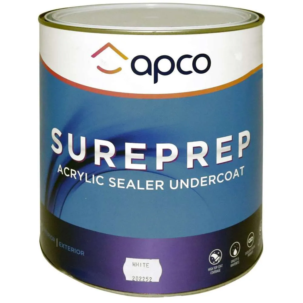 Apco Sureprep Undercoat Acrylic White 4L
