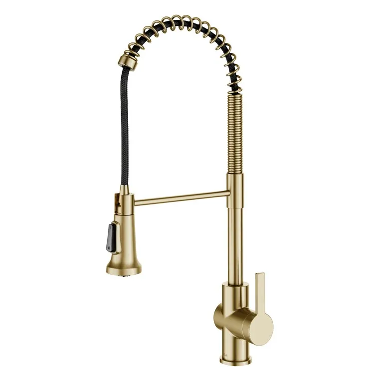 Britt Commercial-Style Pull Down Single Handle Kitchen Faucet