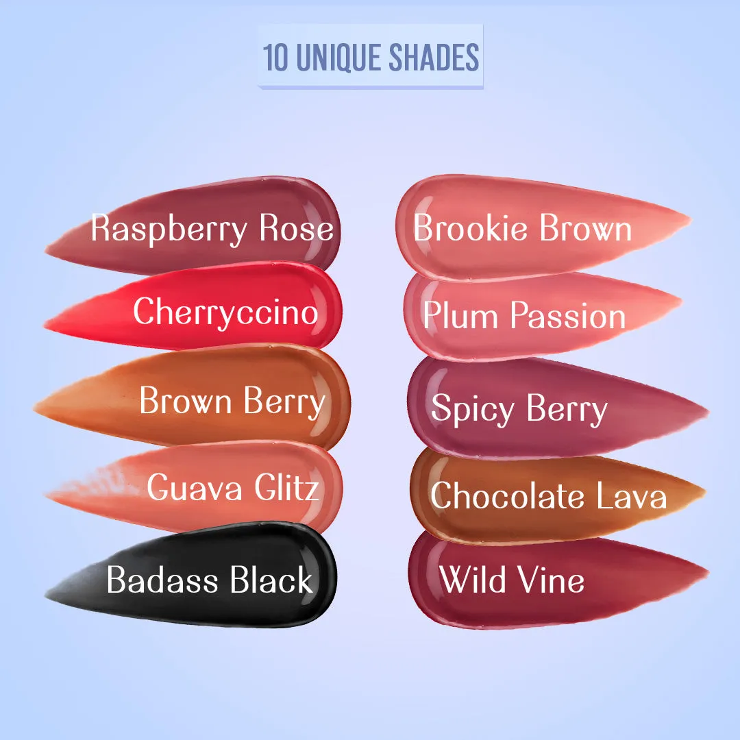 Brown Berry- Lip Gelato Tinted Lip Oil  (Brown) Ultra-luminous Finish