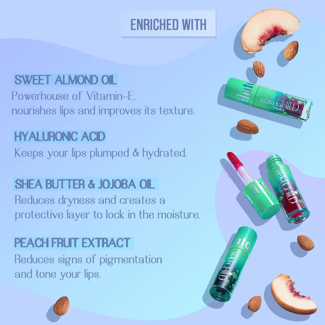 Brown Berry- Lip Gelato Tinted Lip Oil  (Brown) Ultra-luminous Finish