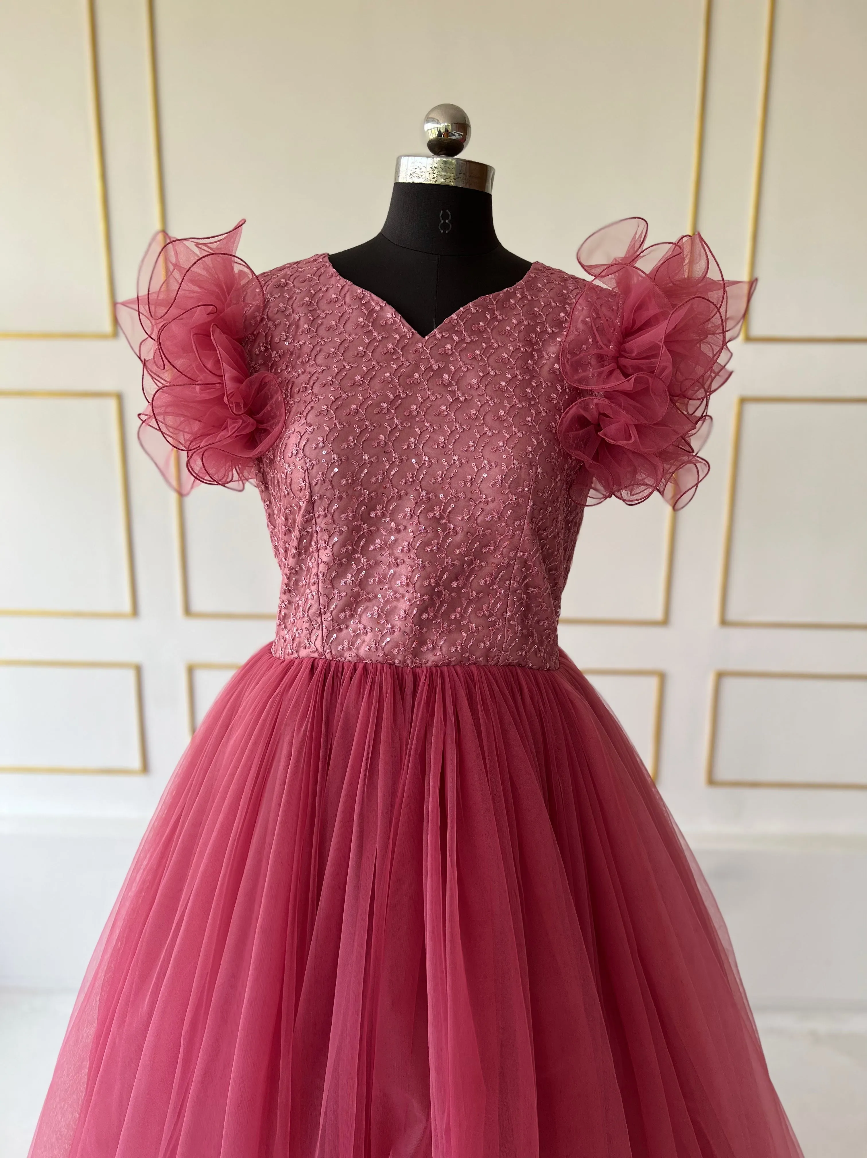 BT1419 Blush Harmony – Elegant Mother & Child Ensemble