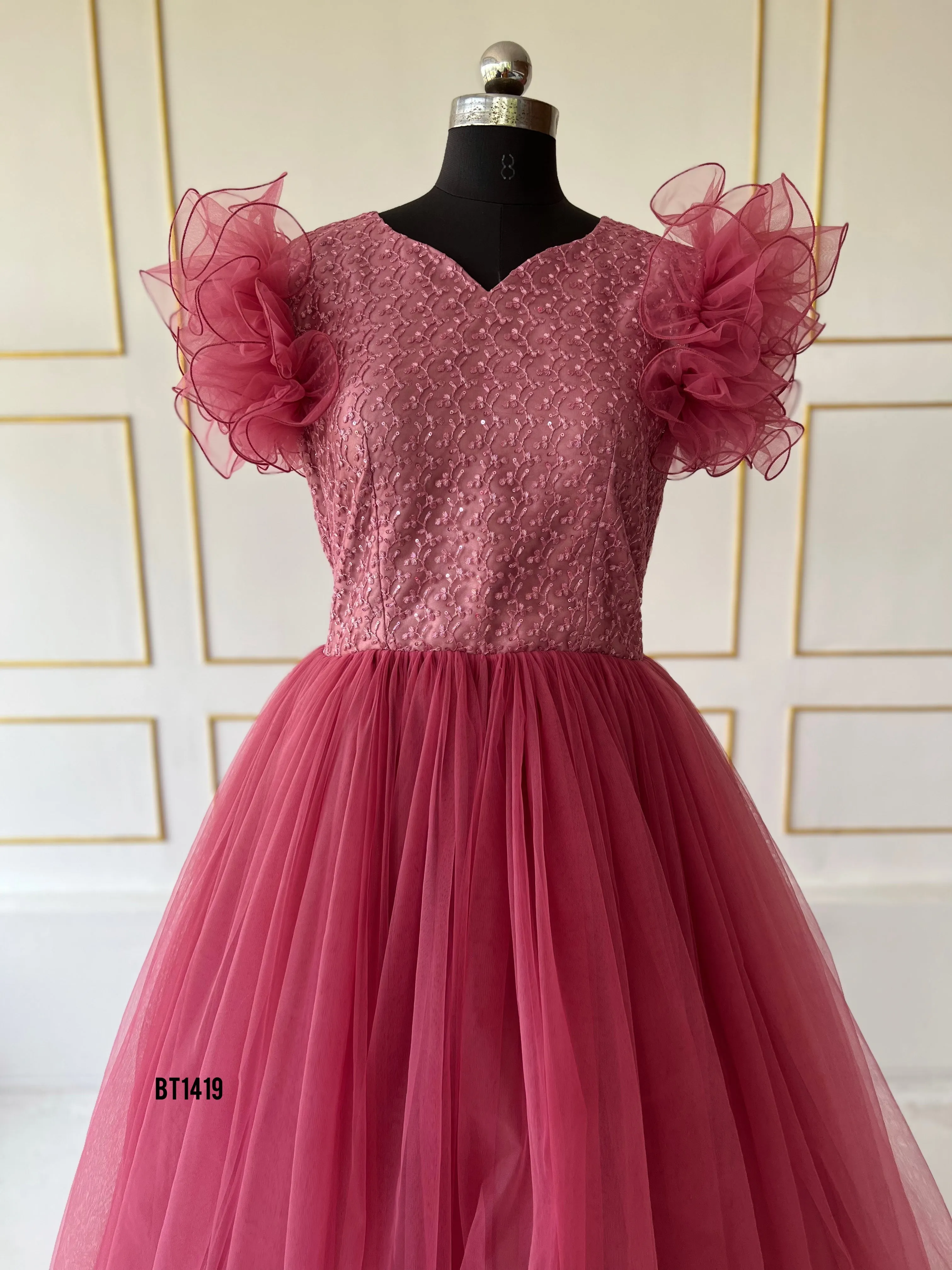 BT1419 Blush Harmony – Elegant Mother & Child Ensemble