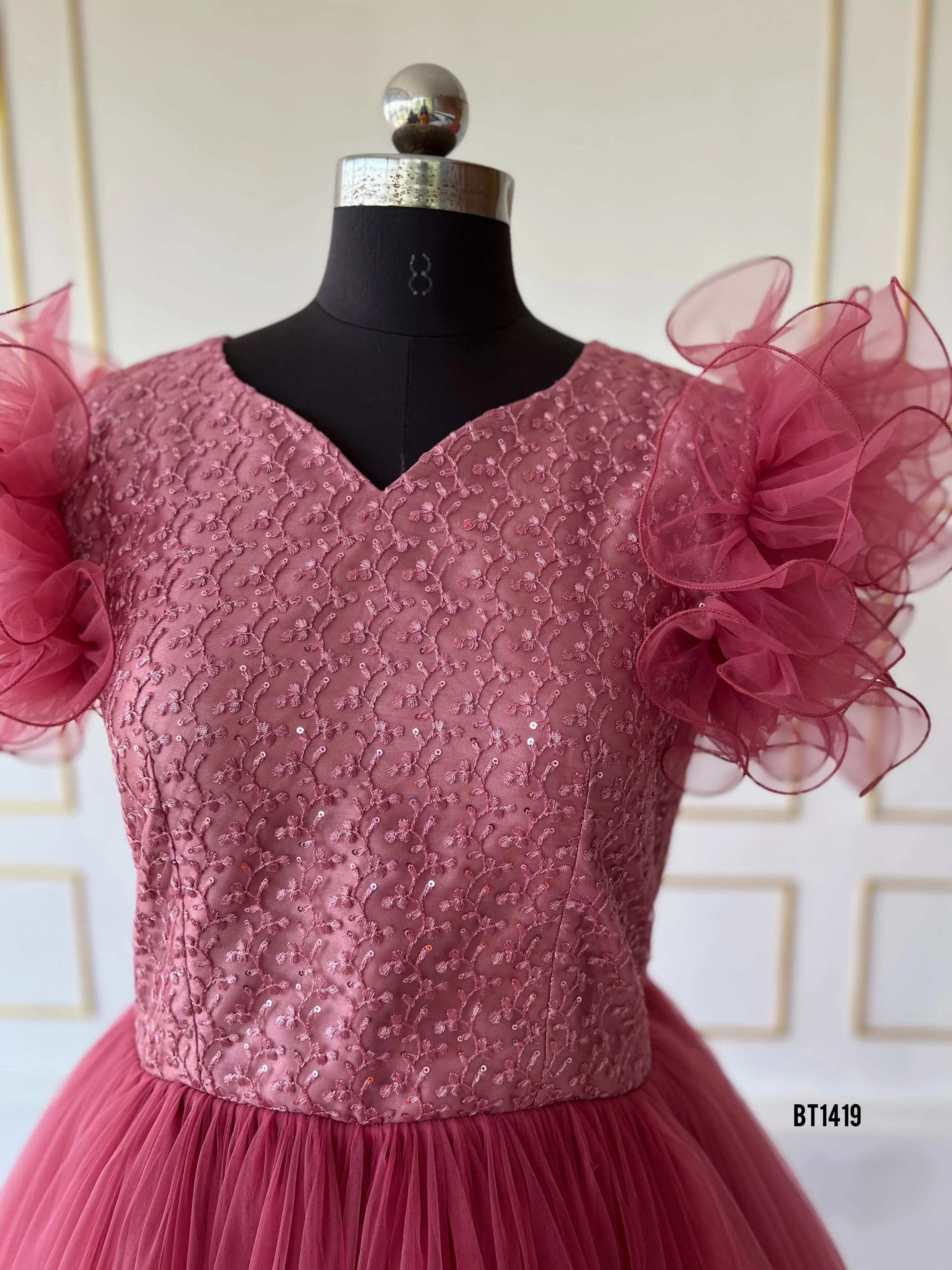 BT1419 Blush Harmony – Elegant Mother & Child Ensemble