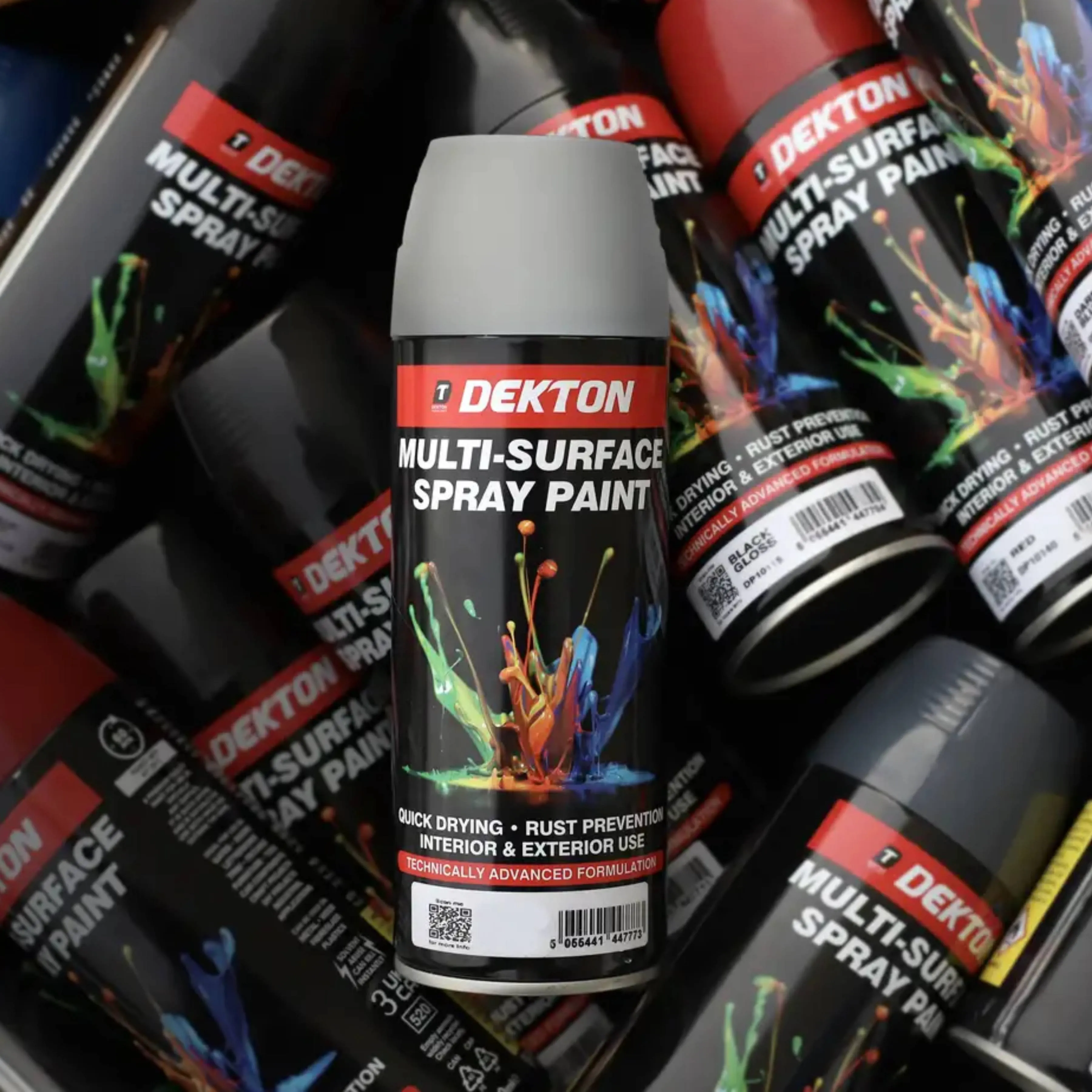 DEKTON 400ml Spray Paint Silver Grey