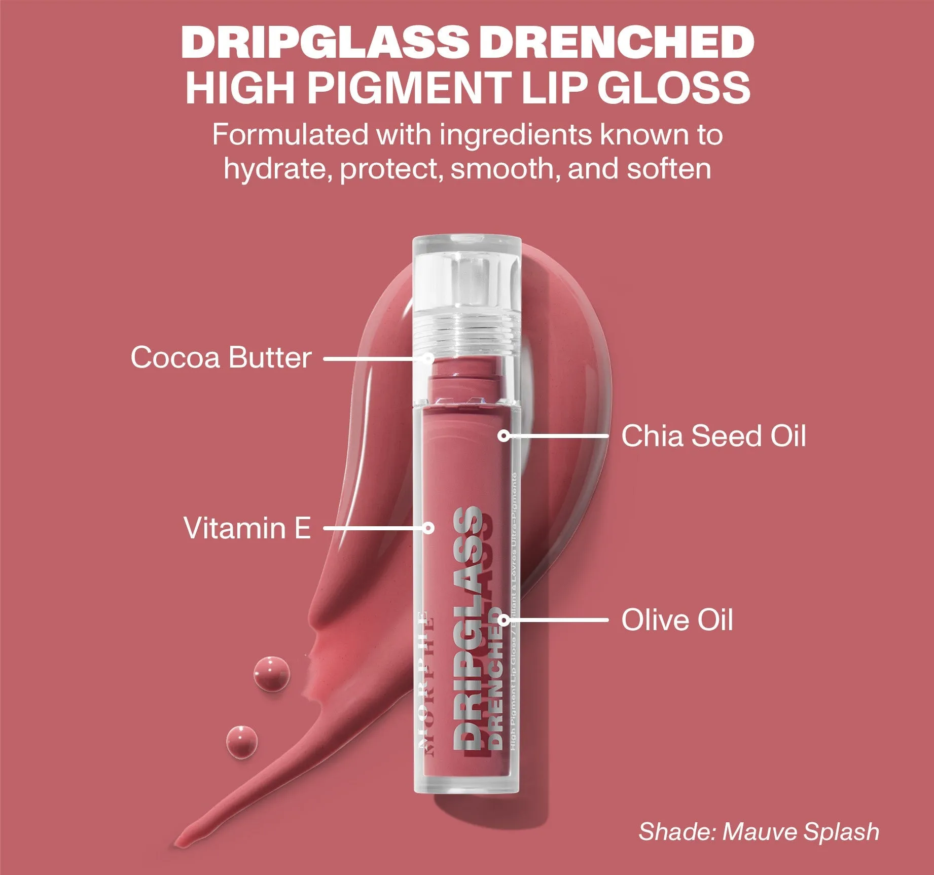 Dripglass Drenched High Pigment Lip Gloss - Cocoa Melt