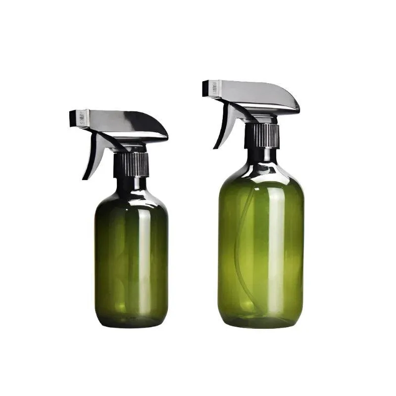 Hair Styling Spray Bottles, Leak-Proof, Ergonomic, 10.14Oz & 16.9Oz, Tan & Green, Perfect for Hair Products