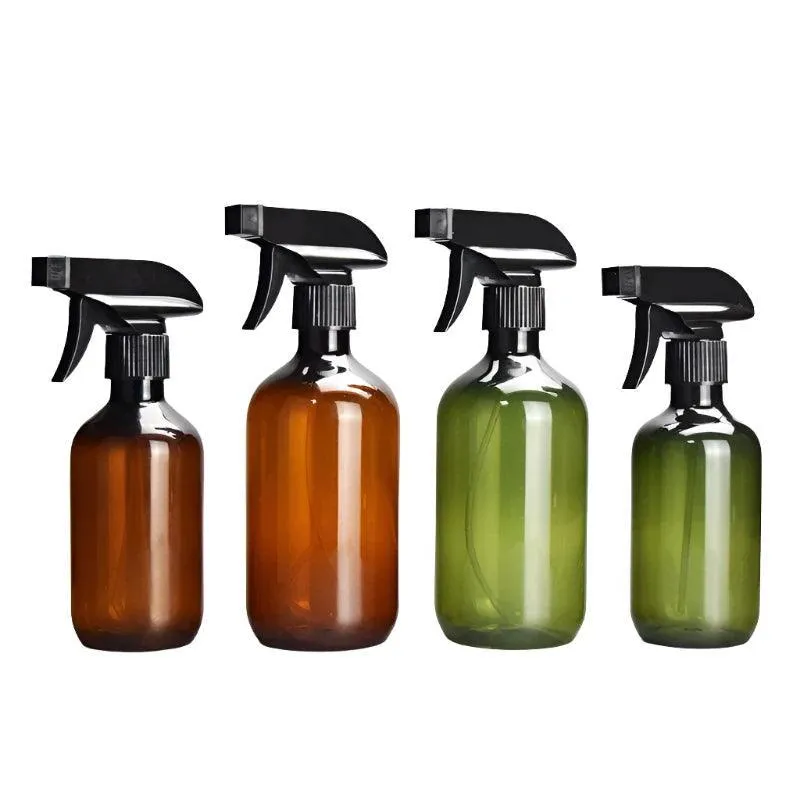 Hair Styling Spray Bottles, Leak-Proof, Ergonomic, 10.14Oz & 16.9Oz, Tan & Green, Perfect for Hair Products