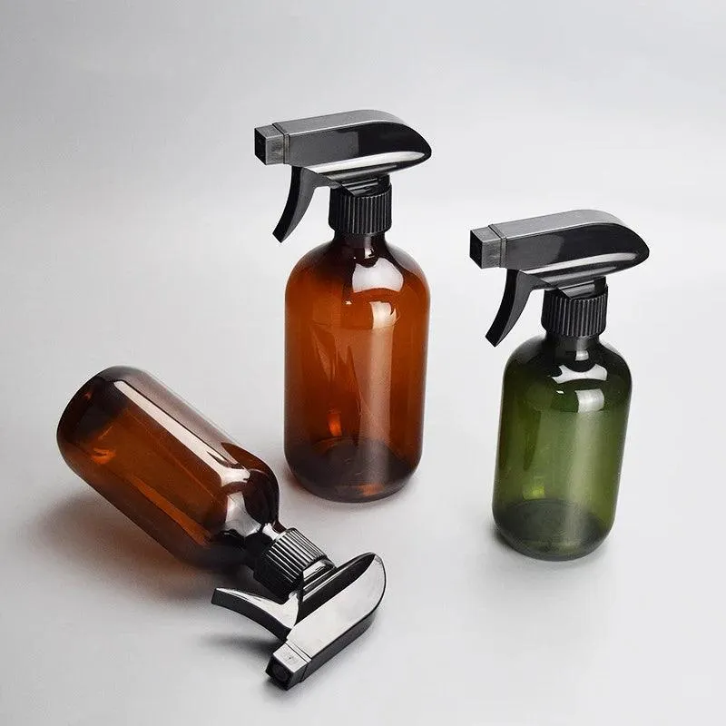 Hair Styling Spray Bottles, Leak-Proof, Ergonomic, 10.14Oz & 16.9Oz, Tan & Green, Perfect for Hair Products