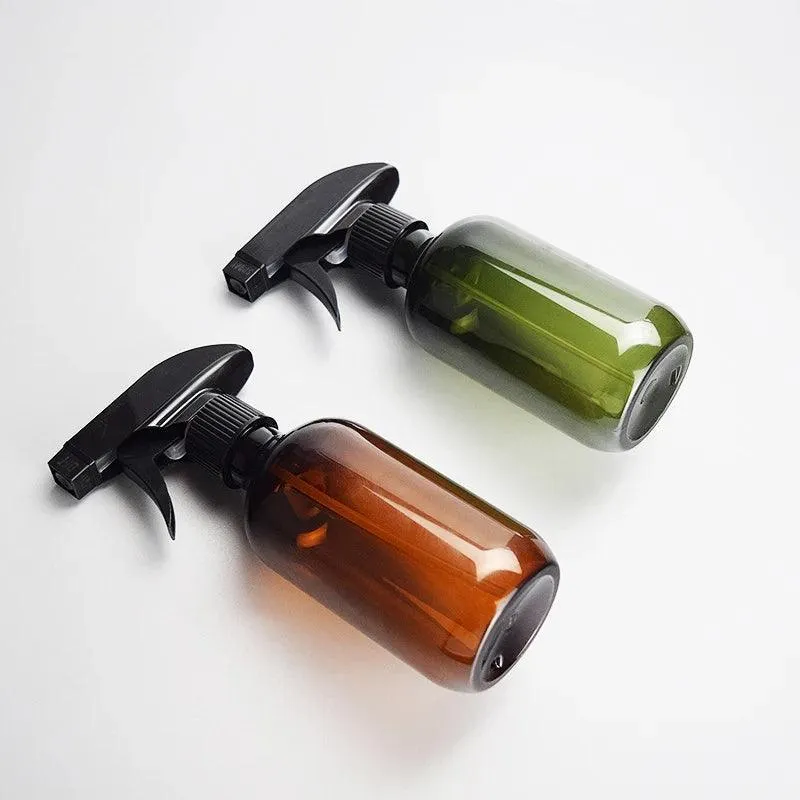 Hair Styling Spray Bottles, Leak-Proof, Ergonomic, 10.14Oz & 16.9Oz, Tan & Green, Perfect for Hair Products