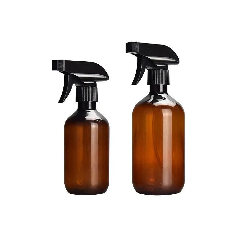 Hair Styling Spray Bottles, Leak-Proof, Ergonomic, 10.14Oz & 16.9Oz, Tan & Green, Perfect for Hair Products