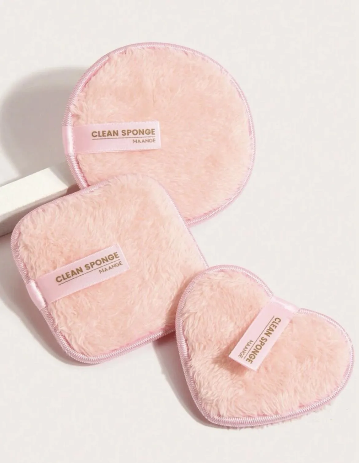 Makeup Remover Pad Boxed Soft Skin-Friendly Cleansing Sponge 3pcs