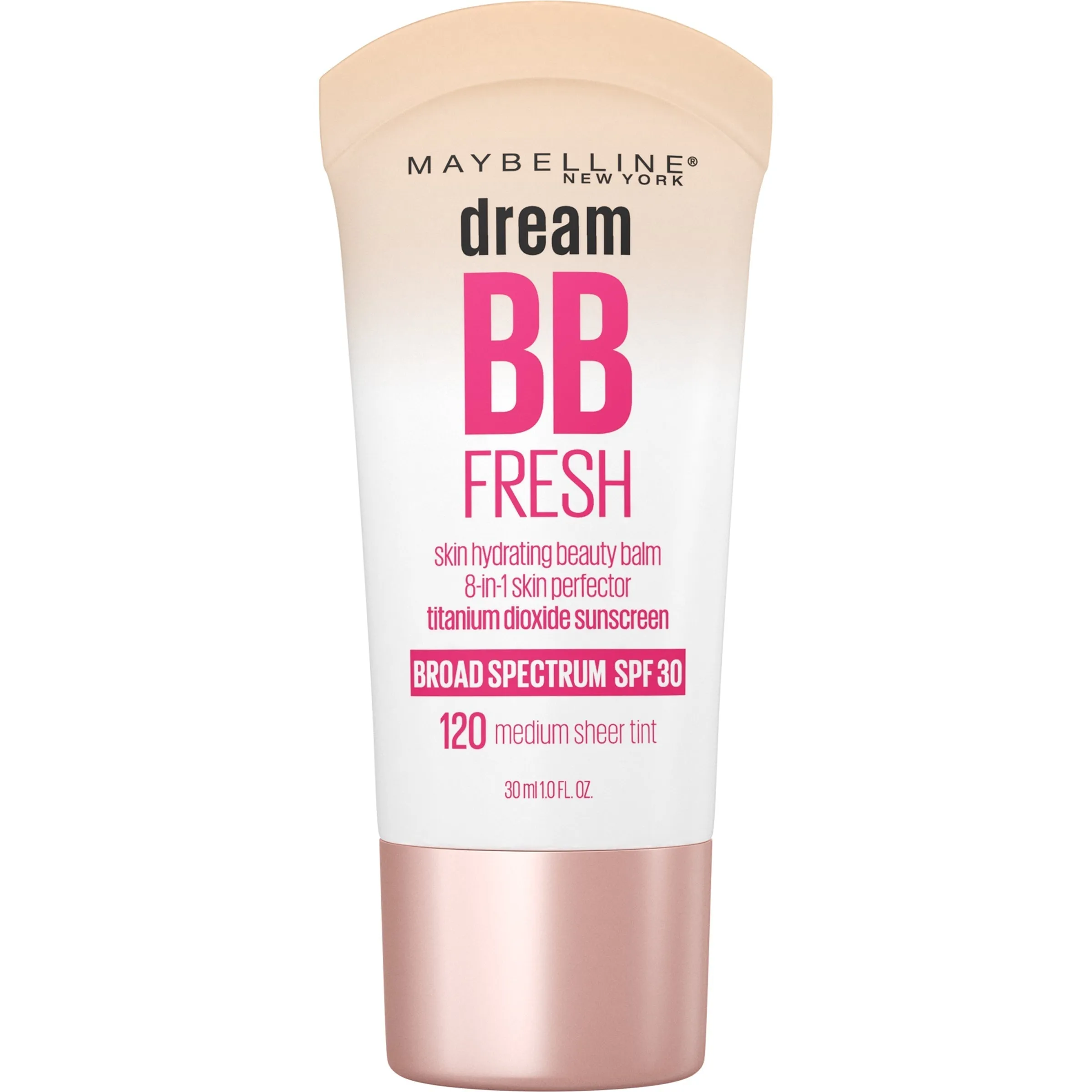 Maybelline Dream Fresh BB Cream 8 in 1 Skin Perfector, Medium, 1 fl oz Other 1 oz