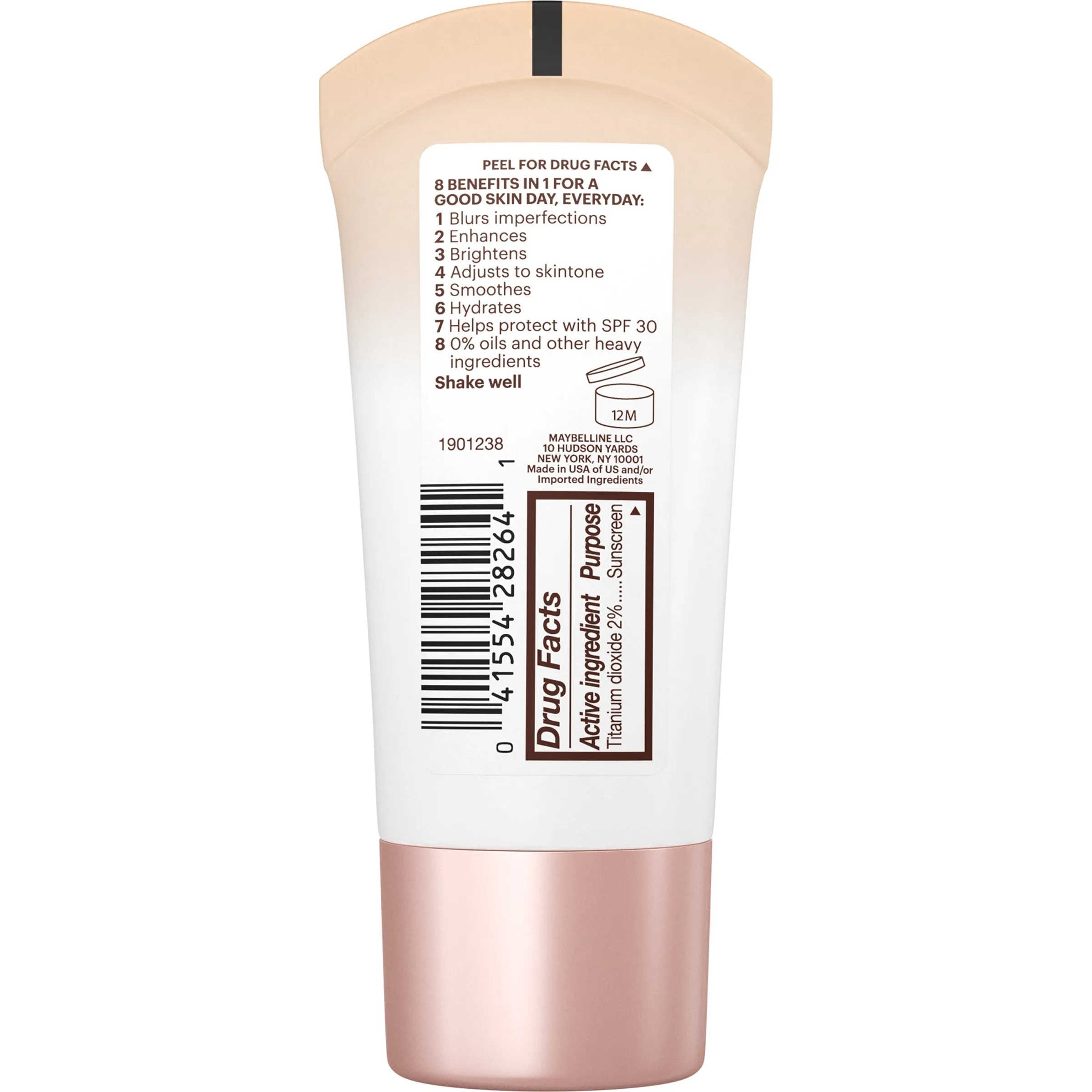 Maybelline Dream Fresh BB Cream 8 in 1 Skin Perfector, Medium, 1 fl oz Other 1 oz