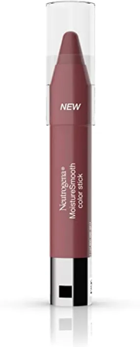 Neutrogena Neutrogena MoistureSmooth Color Stick for Lips, Moisturizing and Conditioning Lipstick with a Balm-Like Formula, Nourishing Shea Butter and Fruit Extracts, 100 Pink Nude,.011 oz (Pack of 36)