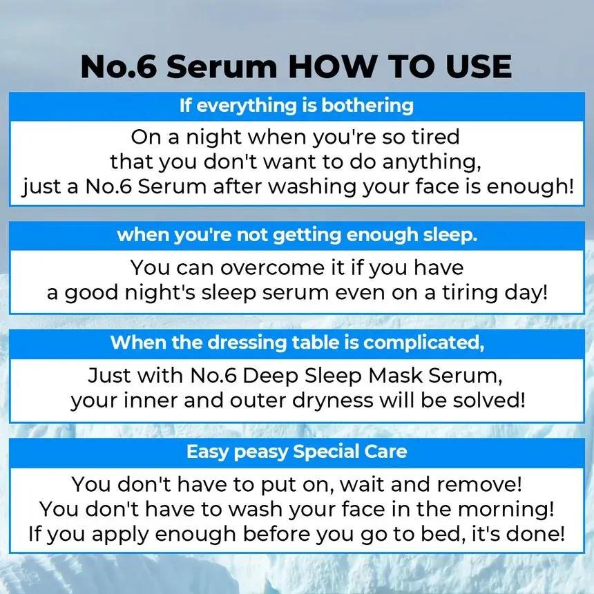 Numbuzin No.6 Deep Sleep Mask Serum 50ml