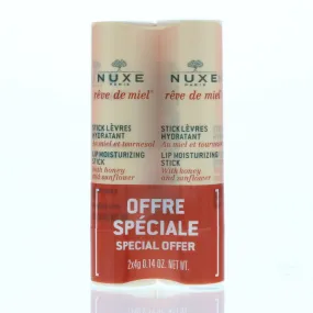 Nuxe Rêve De Miel Lip Moisturising Duo Pack Lip Balm 2 x 4g