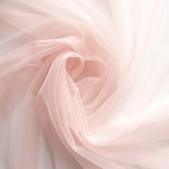 Soft Tulle Fabric 150cm Wide - Blush