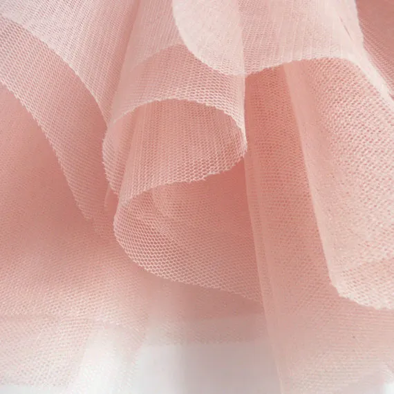 Soft Tulle Fabric 150cm Wide - Blush